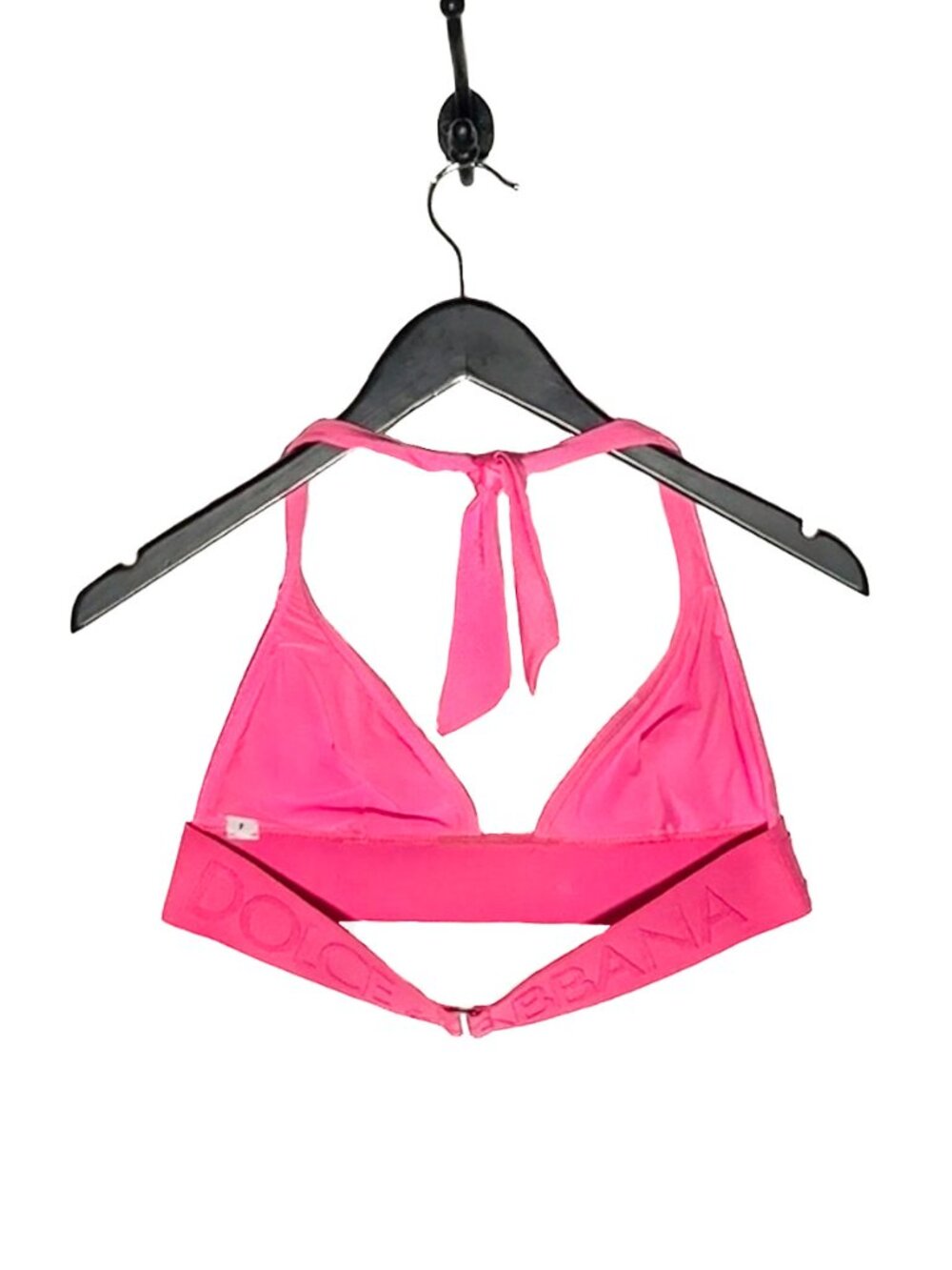 Dolce & Gabbana Hot Pink Logo Jacquard 2-Pieces Bikini Swimsuit - Picture 4 of 16